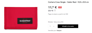 Cartera Eastpak Crew Single por 11.99€