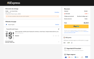 Robot aspirador ultrafino limpieza ventanas por 36,31€