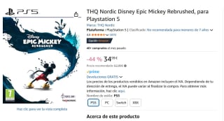 Juego Ps5 THQ Nordic Disney Epic Mickey Rebrushed por 34,99€