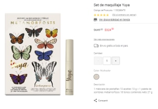Set de Maquillaje Yuya por $325 en Liverpool