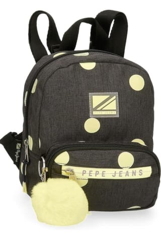 Pepe Jeans Leire Mochila de Paseo Negro 19x23x8 cms Poliéster por 17,99€.