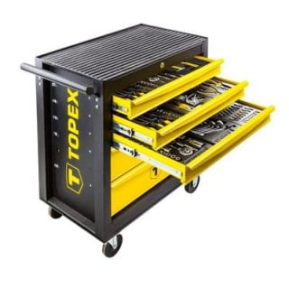 Servante d'atelier complète 5 tiroirs - 455 outils & accessoires à 239,90€