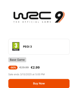 WRC 9 FIA World Rally Championship voor €2,99 bij Epic games