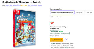 Scribblenauts Showdown voor €4,99 bij de Mediamarkt