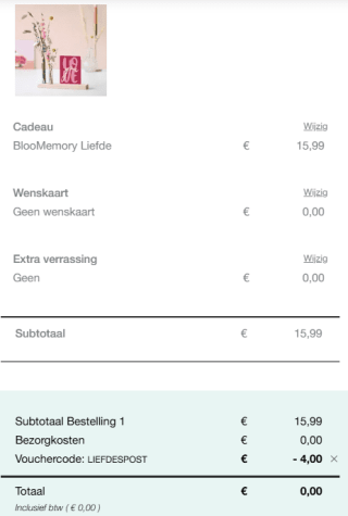 25% korting bij Bloompost