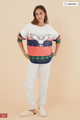 Pijama largo polar Harry Potter Womensecret Mujer por 7,99€