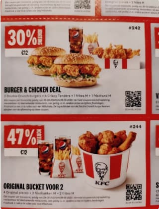 Diverse KFC coupondeals