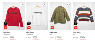 Kortingscode Dress-for-less voor 25% extra op alles van Pepe Jeans in de sale tot 80%