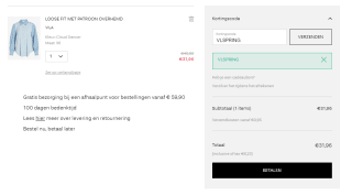 20% korting op geselecteerde lente items bij Vila