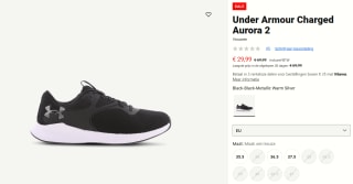 Under Armour Charged Aurora 2 dames Trainingsschoen voor €29,99 bij Foot Locker