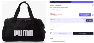 Bolsa de Deporte Puma Challenger Duffle entre 21 y 30L por 7.9€