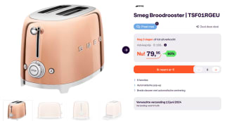 Smeg broodrooster TSF01RGEU voor €79,95 bij iBOOD