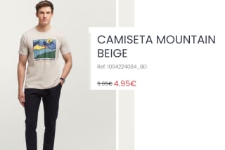 Camiseta para Hombre Mountain por 4.95€