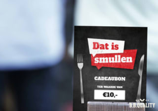 20% korting op alle cadeaubonnen bij Bbquality