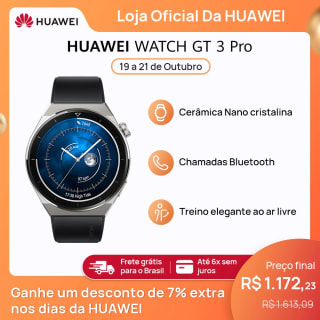 Smartwatch da Huawei, modelo Watch Gt 3 Pro - R$ 1.274,07