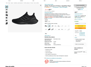Zapatillas Adidas Pureboost 23 Mujer por solo 69,95€