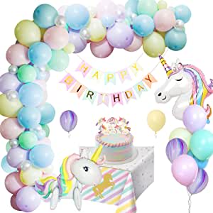 Unicornio Decoración Cumpleaños 2 globo unicornio 3D por 12,99€