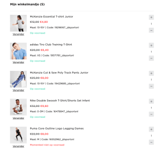 75% + 20% EXTRA korting in de sale bij JD Sports