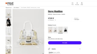 Bolso de mano 'DIEGO' STEVE MADDEN en Oro por 47€