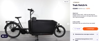 Trek Fetch+ 4 2023 Unisex Bakfiets voor €2.849 bij Upway [refurbished]