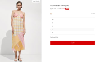 Vestido halter con estampado para Mujer por 9.99€