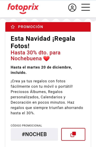Hasta un -30% de Descuento en Fotos desde Fotoprix.