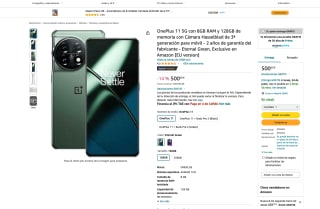 OnePlus 11 5G 8GB RAM 128GB cámara Hasselblad por solo 500€