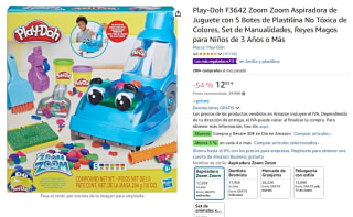 Juguete Aspiradora Play-Doh Zoom Zoom de Play-Doh con 5 botes de plastilina por solo 12,83€