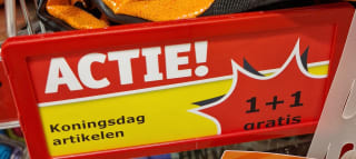 1+1 Gratis op Koningsdag artikelen bij Kruidvat!