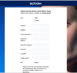 Muestra gratis Biotherm Blue Pro Retinol Multicorrect Cream