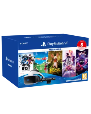 PlayStation VR (Modelo ZVR2) + Camara + Mega Pack 3 (5 Juegos) por 229,99€