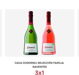 3x1 en Cava Codorniu Reventós desde ECI