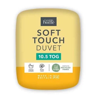 Enjoy a soft touch microfibre duvet from Asda as low as £8.50