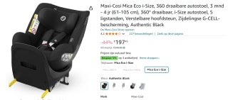 Maxi-Cosi Mica Eco i-Size Autostoeltje - 360° draaibaar voor €197,45 bij AMazon