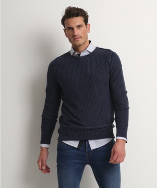 Jacquard heren trui voor €4,50 bij Terstal
