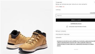 Timberland Botas de hombre de piel nobuck por 85€