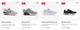 Nike Air Max schoenen met 50% korting bij Footlocker