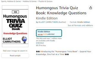 Capture the Humongous trivia quiz book: knowledge questions on Amazon Kindle for free