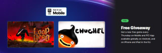 Gratis games Chuchel en Loop Hero via de EpicGames app