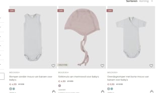 Tot 50% korting op alle biologische kleding voor baby's en kinderen