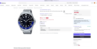 Reloj de Pulsera Casio Mdv-107d-1a2 Acero 200m Hombre por 69,98€