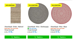 Tot 60% korting op diverse Karwei vloerkleden bij Timco Voordeelmarkt