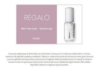 Regalo Mini top coat de Essie con compra de 2 productos de la marca Essie