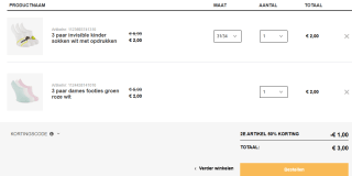 2e artikel 50% korting op alles (ook sale!) bij Scapino