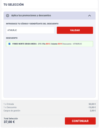 Descuento de hasta 15€ en partido ATLÉTICO DE MADRID VS ALAVÉS