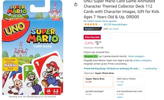 UNO Super Mario Bros voor €5,99 bij Amazon.nl