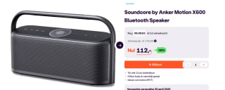 soundcore by Anker Motion X600 Draadloze Bluetooth Speaker voor €112 bij Ibood
