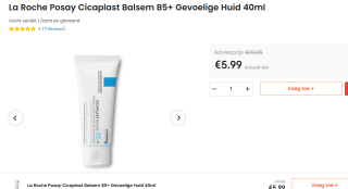 La Roche-Posay Cicaplast Balm B5 Multifunctionele Herstellende Balsem voor €5,99 bij Ochama