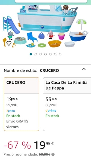 Peppa Pig Peppa en el Crucero por 19,95€.