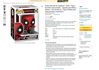 Funko Pop! Marvel: Deadpool por solo 10,99€